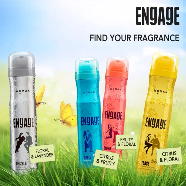 Engage Tease Deodorant For Women 150ml - Image 6
