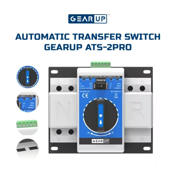 gearup ats 2pro 63a dual power automatic transfer switch
