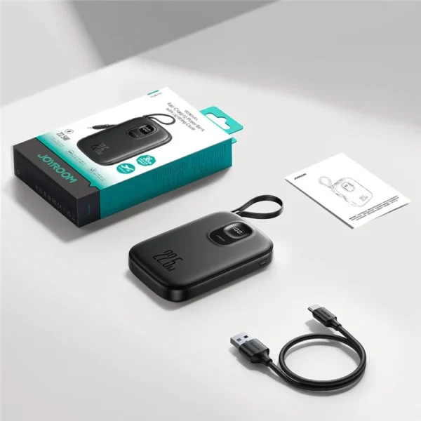 joyroom jr pbf18 22.5w powerbank 10000mah with lightning cable