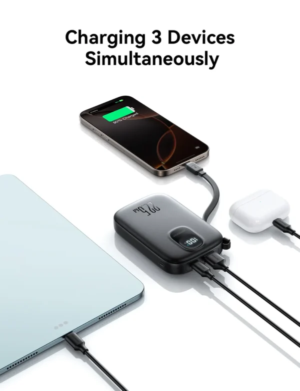 joyroom jr pbf18 22.5w powerbank 10000mah with lightning cable