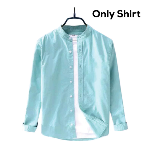 3 pcs combo men's ban collar cotton shirt